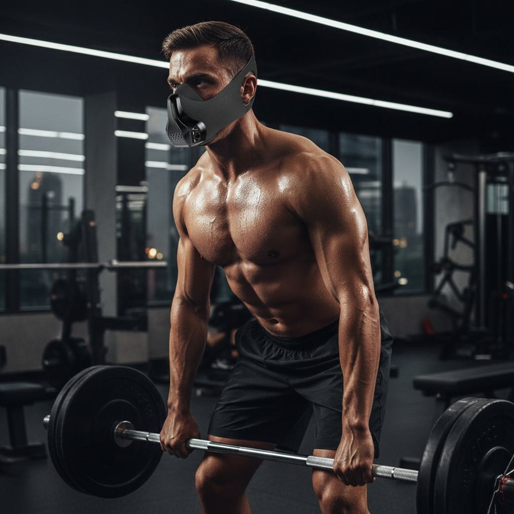 Masque d'Entraînement FDBRO – 48 Niveaux de Résistance Respiratoire