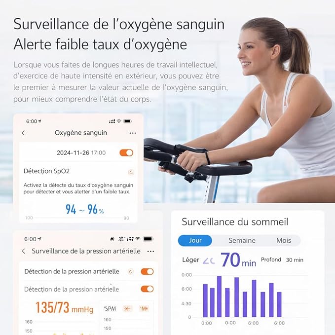 Bracelet Connecté LIGE – Suivi Santé & Sport | 127 Modes Sportifs