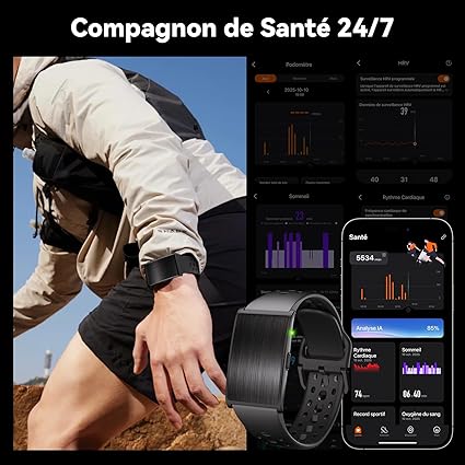 Bracelet Connecté LIGE – Suivi Santé & Sport | 127 Modes Sportifs