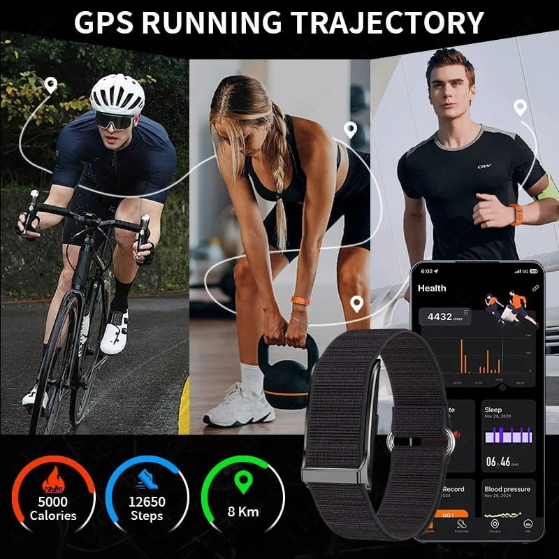 Bracelet Connecté LIGE – Suivi Santé & Sport | 127 Modes Sportifs