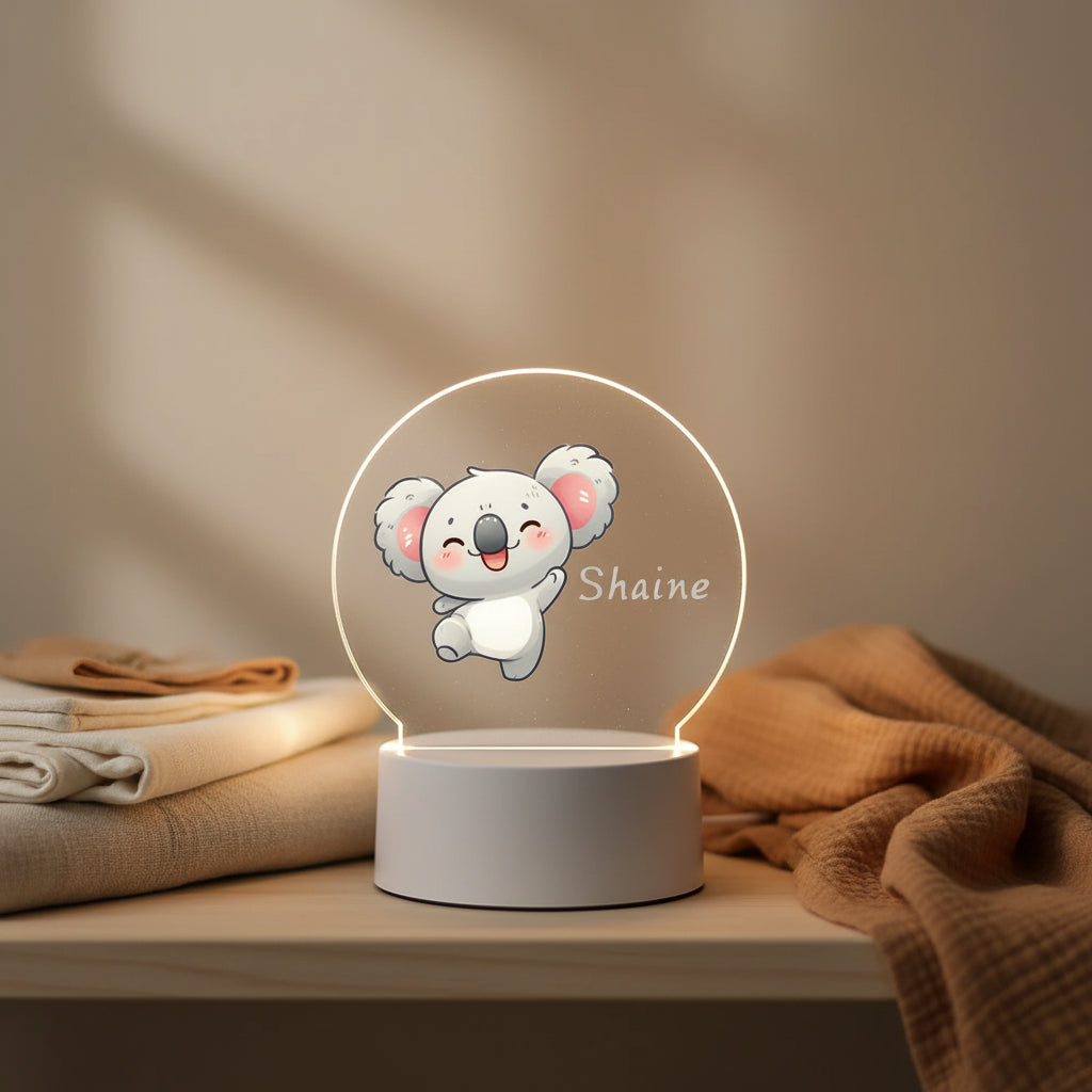 Veilleuse Personnalisée Prénom – Lampe LED Tactile