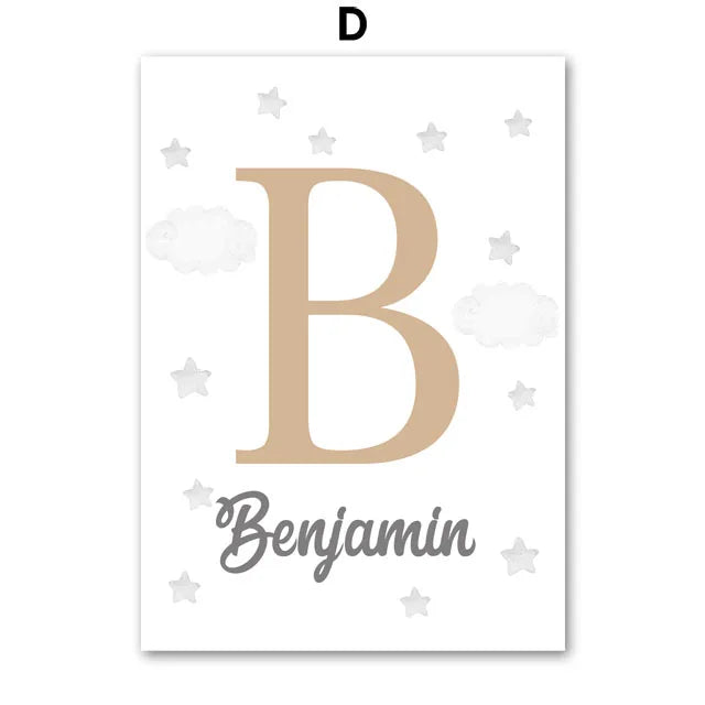 Poster Canvas Personnalisé Bébé – Animaux de la Savane