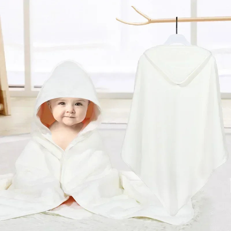 Peignoir Bébé Personnalisé – Cape de Bain à Capuche avec Broderie Prénom