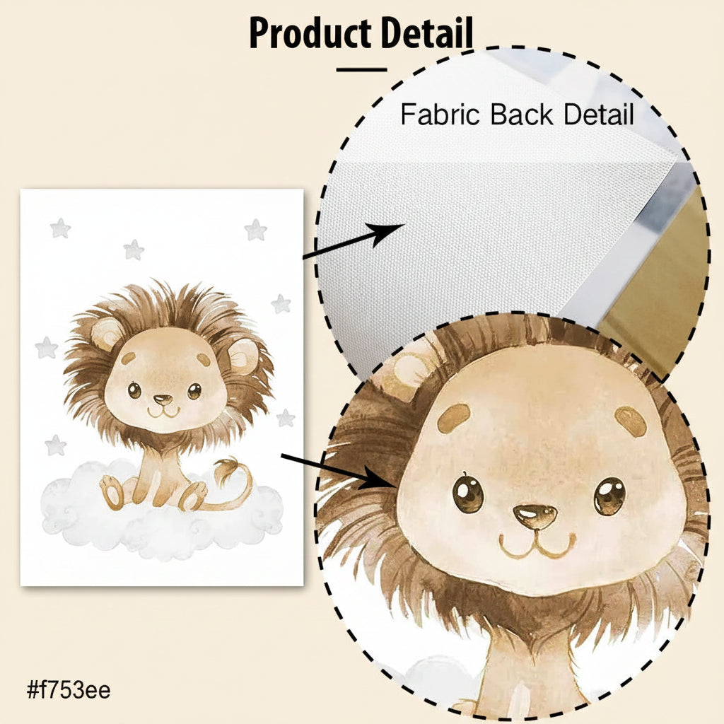 Poster Canvas Personnalisé Bébé – Animaux de la Savane