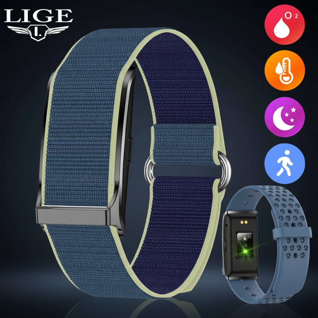 Bracelet Connecté LIGE – Suivi Santé & Sport | 127 Modes Sportifs