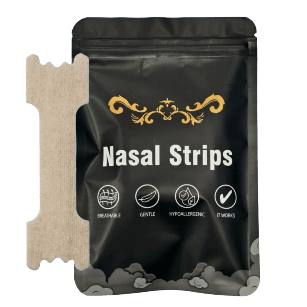Nasal Strips Noirs – Bandes Nasales Sport & Anti-Ronflement | 30 pièces