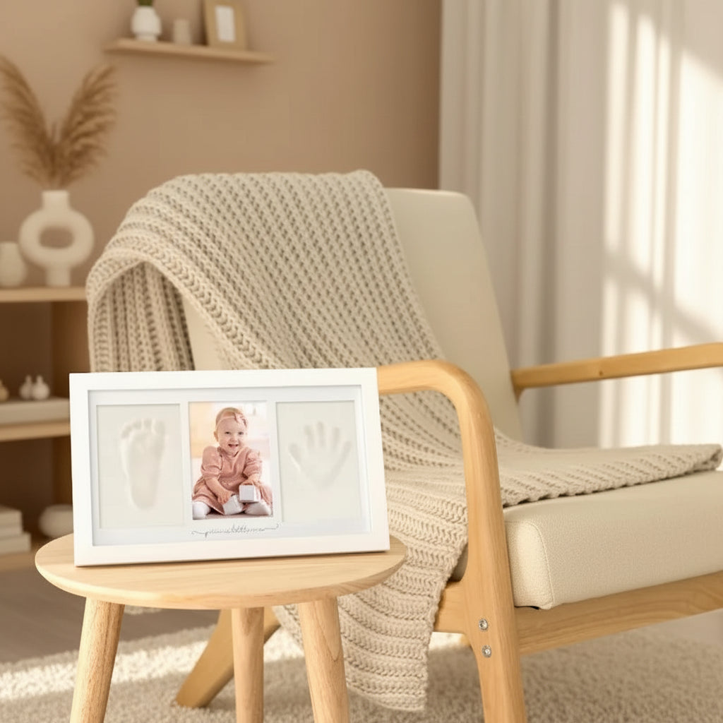 Kit Empreintes Bébé – Cadre Souvenir Argile & Peinture