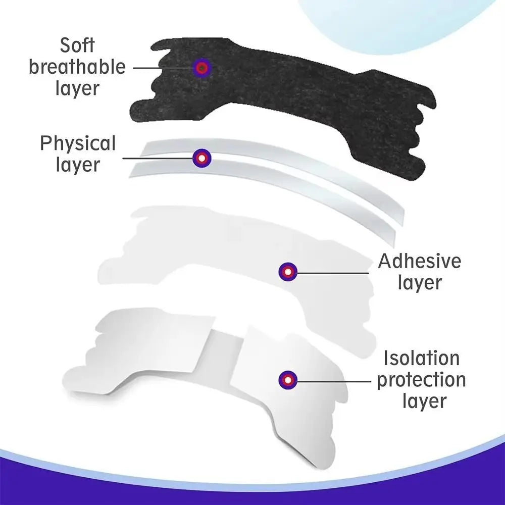 Nasal Strips Noirs – Bandes Nasales Sport & Anti-Ronflement | 30 pièces