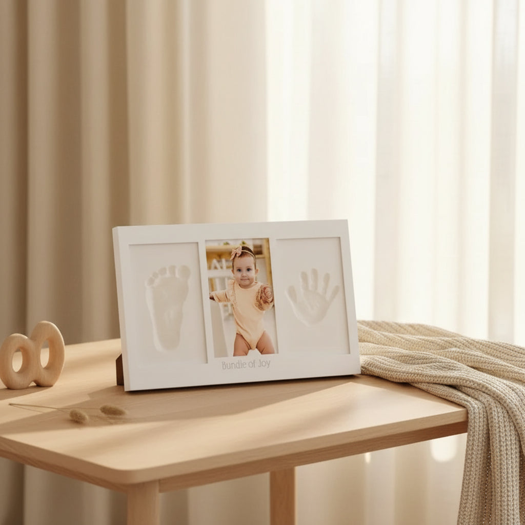 Kit Empreintes Bébé – Cadre Souvenir Argile & Peinture