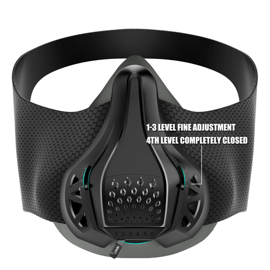Masque d'Entraînement FDBRO – 48 Niveaux de Résistance Respiratoire