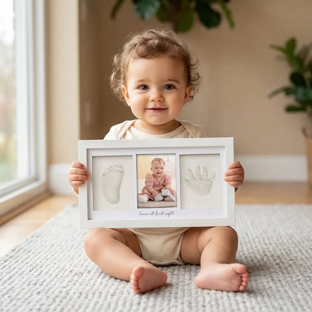 Kit Empreintes Bébé – Cadre Souvenir Argile & Peinture