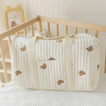 Sac Maternité Brodé Prénom | Grand Format Automne-Hiver | Porté Main & Bandoulière | Maman & Bébé
