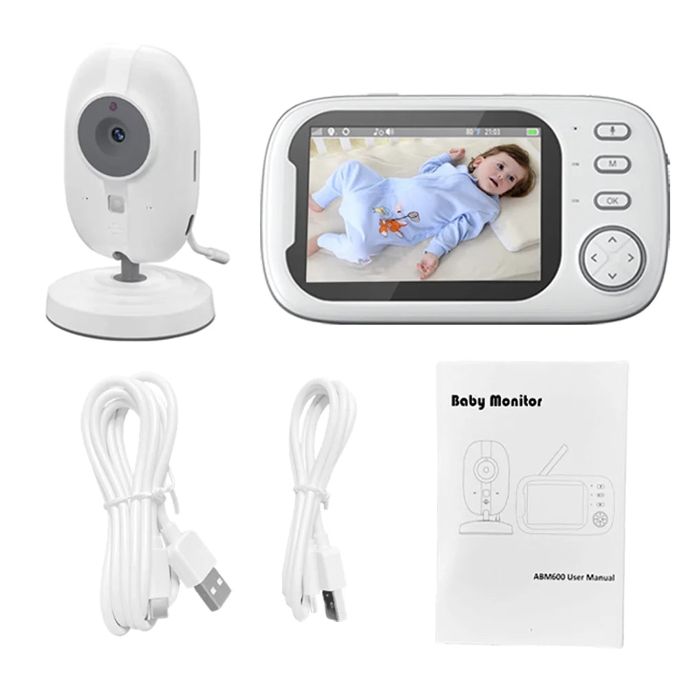CDYCAM Babyphone Vidéo Sans Fil – Écran 3,5" Couleur, Vision Nocturne & Surveillance Température