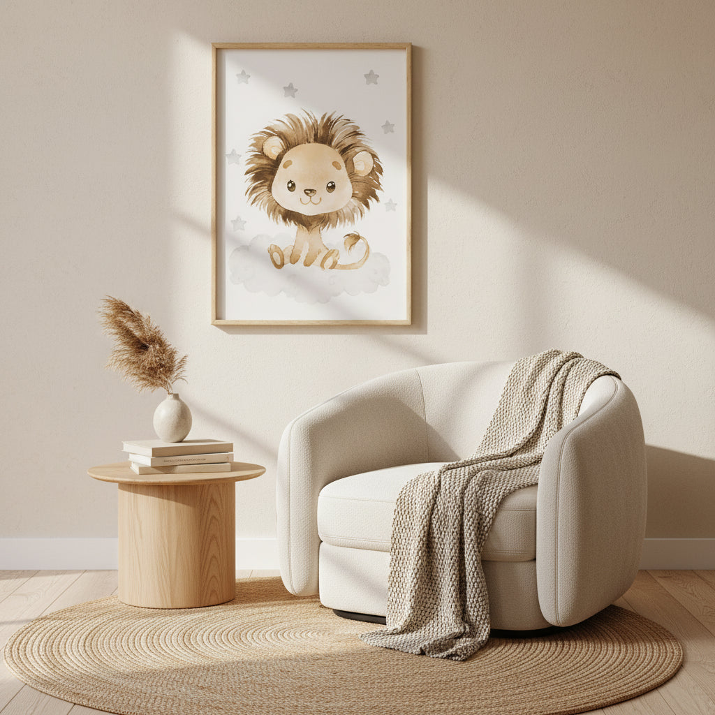 Poster Canvas Personnalisé Bébé – Animaux de la Savane