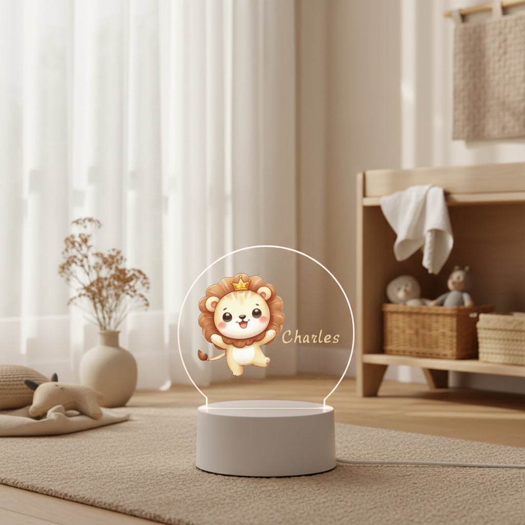 Veilleuse Personnalisée Prénom – Lampe LED Tactile