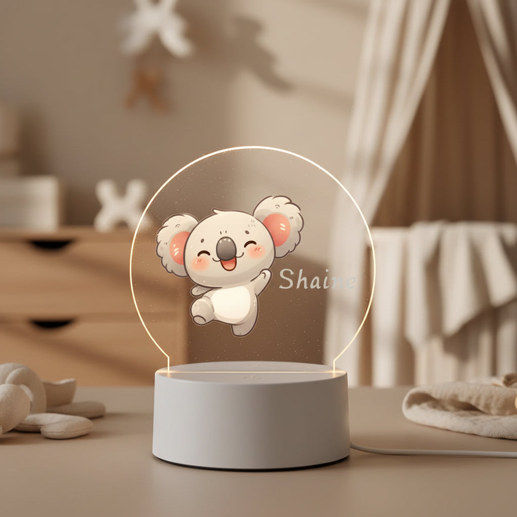 Veilleuse Personnalisée Prénom – Lampe LED Tactile