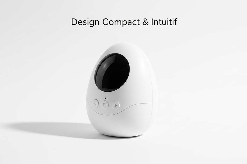 Babyphone vidéo sans fil – Design compact et intuitif