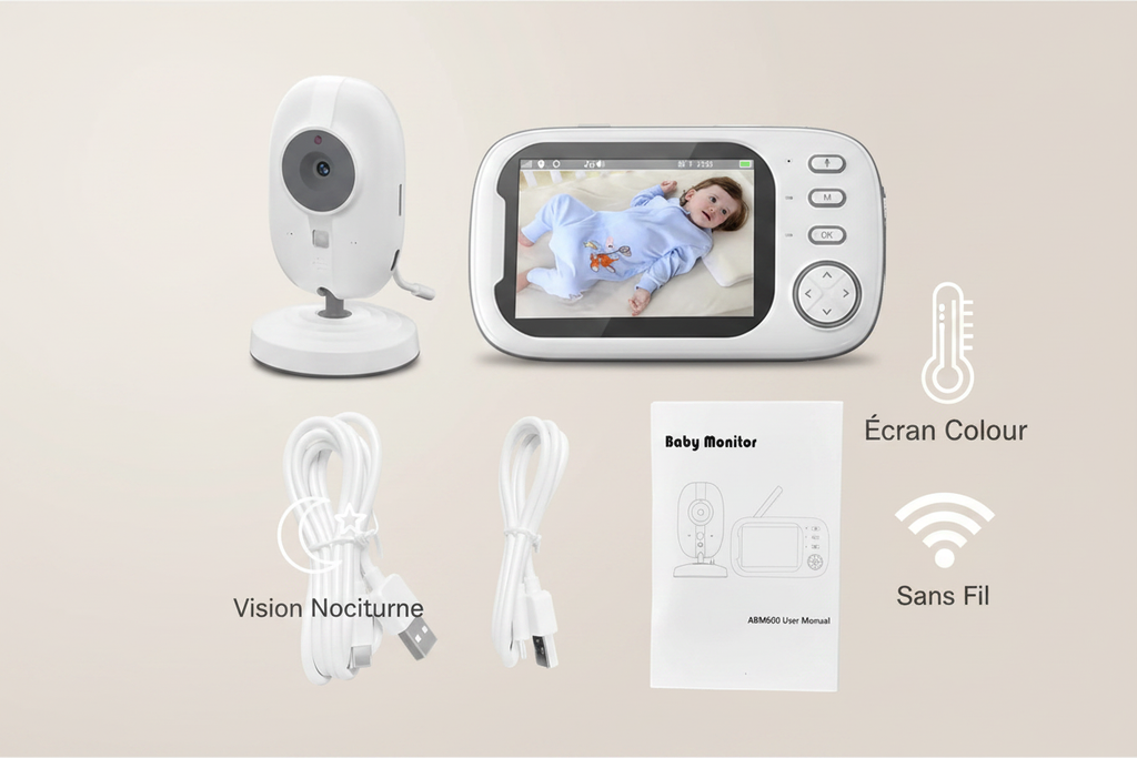 Babyphone vidéo sans fil – Récapitulatif des fonctionnalités