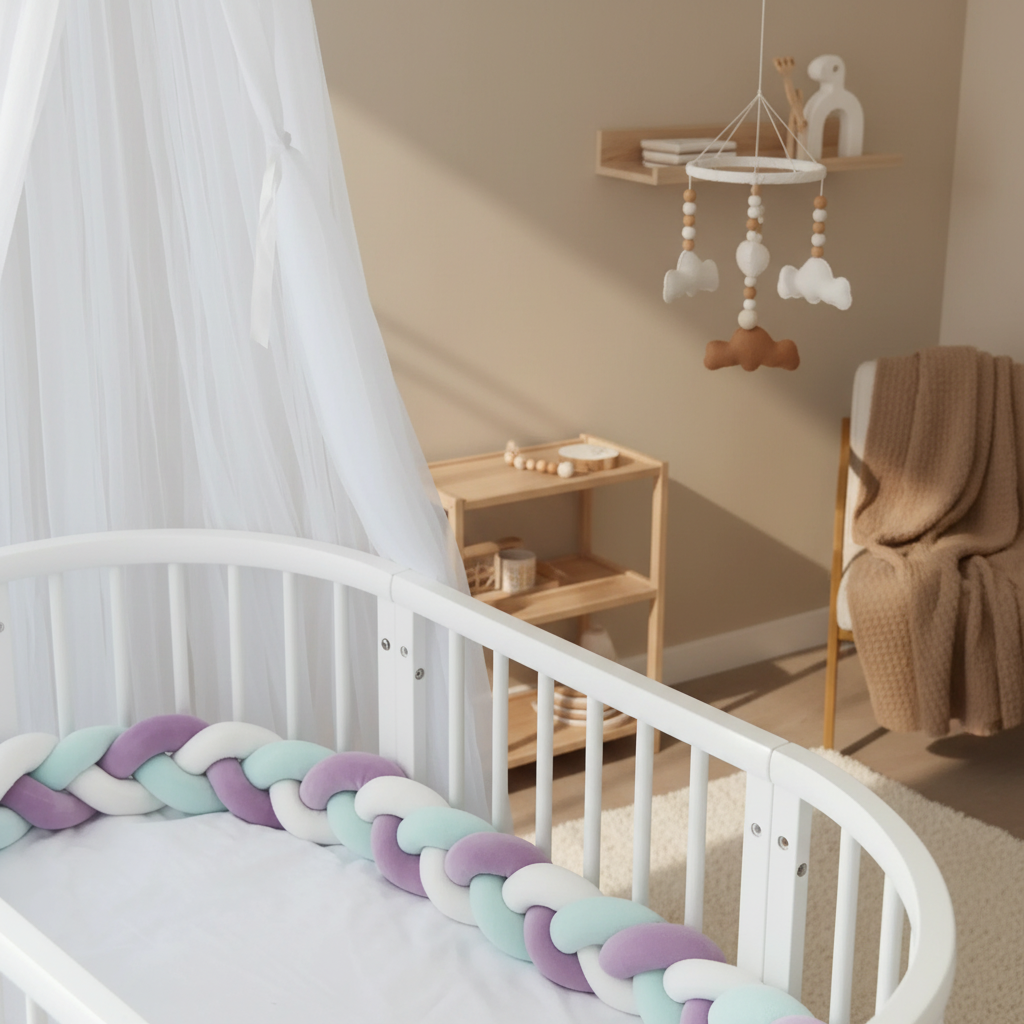 Tour de lit – ambiance beige premium 8
